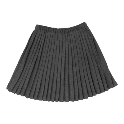Lil Legs Knife Pleated Skirt - Mid Grey