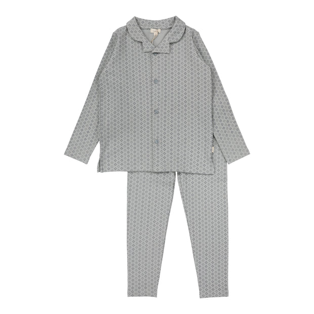 Lil Legs Grandpa Lounge Set - Blue Diamond