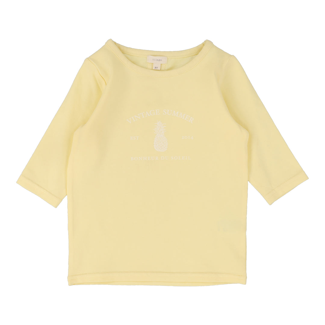 Lil Legs Girls Print Tee Short Sleeve - Yellow Lil Legs Girls Print Tee Short Sleeve - Yellow