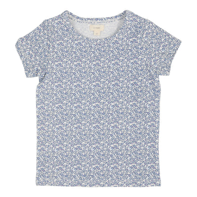 Lil Legs white poppy floral t-shirt short sleeve from our Printed Weekday Collection.
