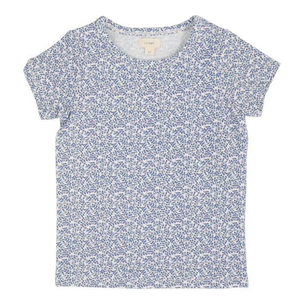 Lil Legs white poppy floral t-shirt short sleeve from our Printed Weekday Collection.
