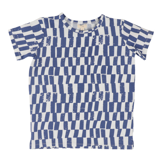 Lil Legs blue boys checked t-shirt from our .