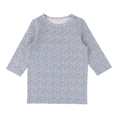 Lil Legs white poppy floral t-shirt three quarter sleeve from our Printed Weekday Collection.