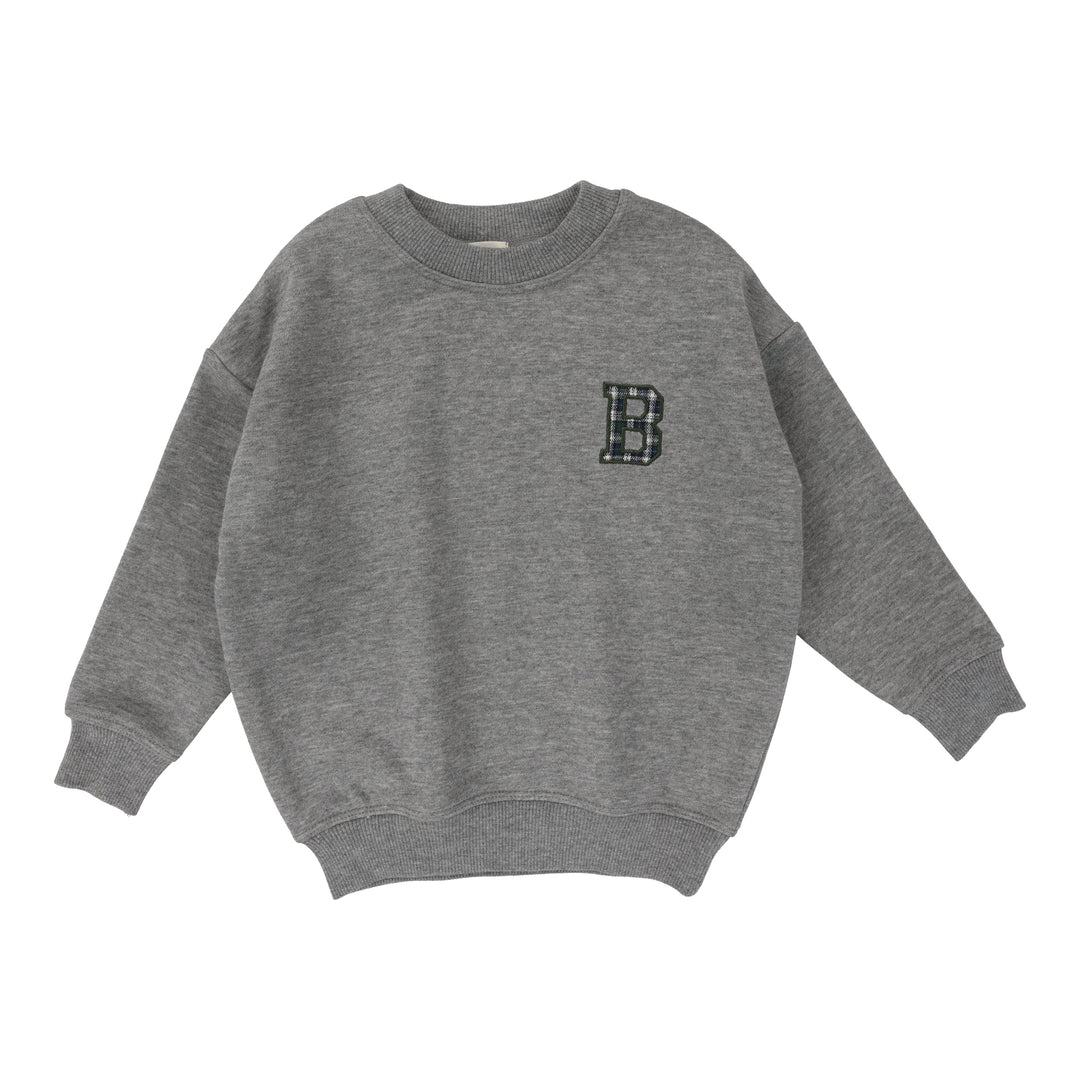 Lil Legs Applique Sweatshirt - Light Grey Lil Legs Applique Sweatshirt - Light Grey