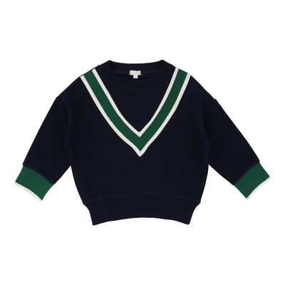 Lil Legs Boys Varsity Sweatshirt - Navy