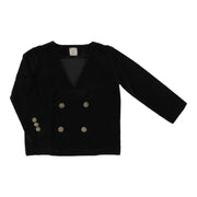 Analogie Velvet Blazer - Black