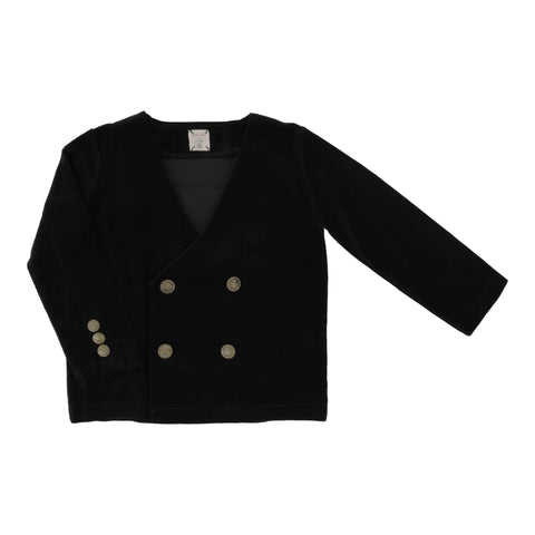 Analogie Velvet Blazer - Black