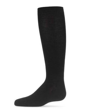 Memoi Bamboo Knee Socks - Black MK-6266