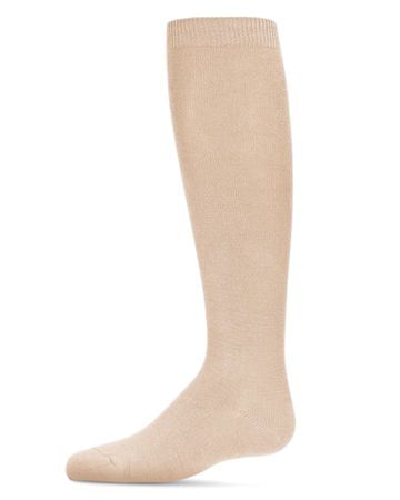Memoi Bamboo Knee Socks - Oatmeal MK-6266