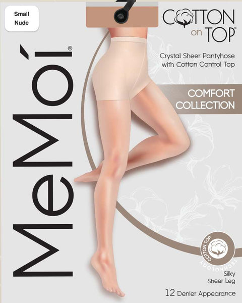 Memoi Crystal Sheer Cotton On Top
Pantyhose 12 Denier