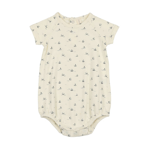 Lilette Nautical Romper - Cream