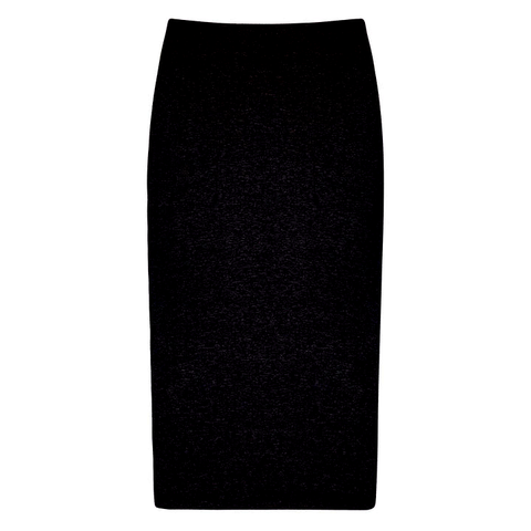 PB&J Outline Silhouette Midi Skirt - Black