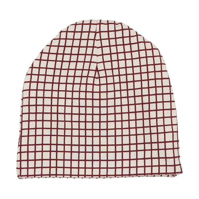 Lil Legs Printed Bonnet - Red Windowpane