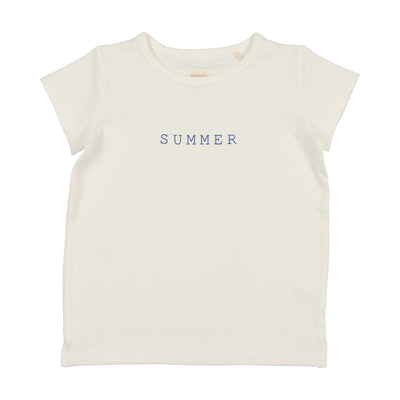Analogie "Summer" T-Shirt (Printed Denim Collection) - White