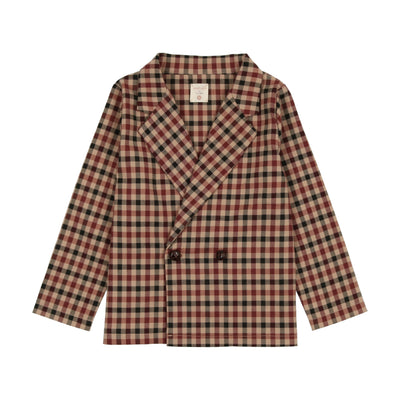 Analogie Plaid Blazer - Tan Plaid