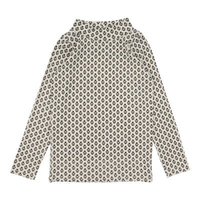 Lil Legs Printed Mockneck - Ecru Multi