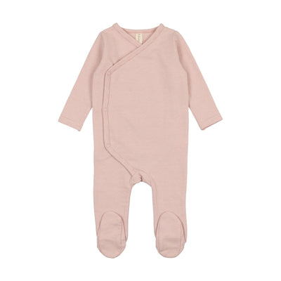 Lilette Pinstripe Footie - Pink