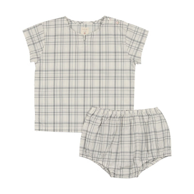 Analogie Printed Set - Light Blue Plaid