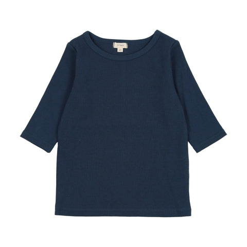 Lil Legs Three Quarter T-Shirt - Deep Blue