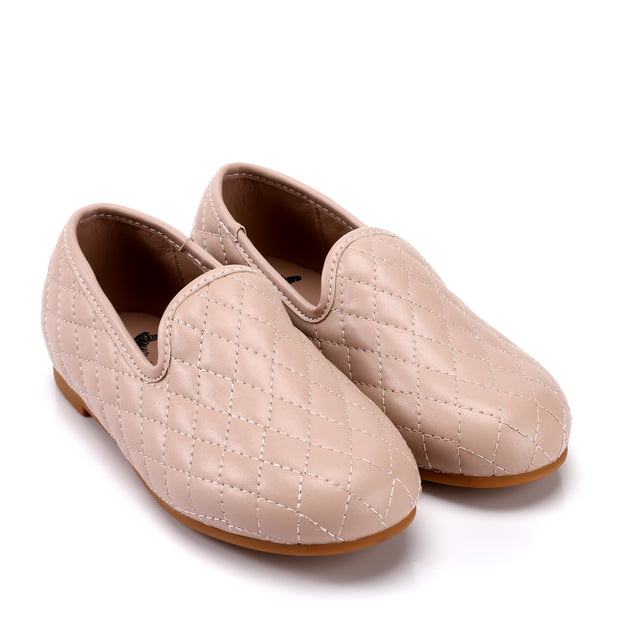 Zeebra Kids Quilted Loafers in Rose