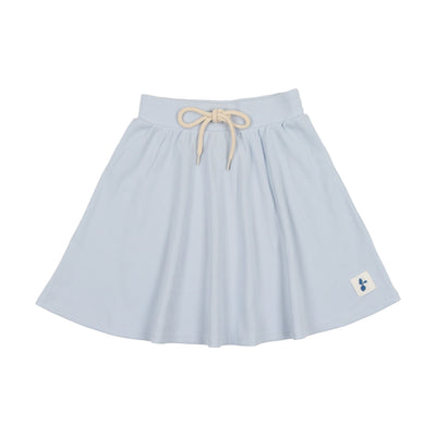 Analogie Radish Collection Ribbed Skirt - Pale Blue