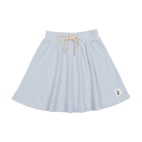 Analogie Radish Collection Ribbed Skirt - Pale Blue