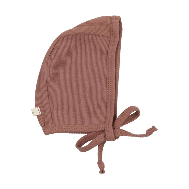 Lil Legs Ribbed Bonnet - Mulberry