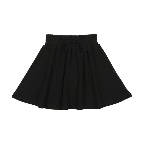 Lil Legs Basic Ribbed Skirt - Black