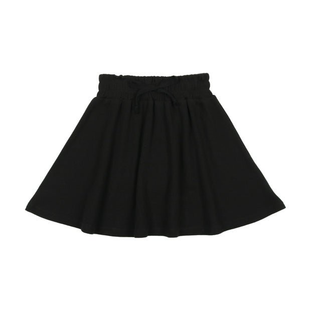 Lil Legs Basic Ribbed Skirt - Black