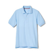 French Toast Unisex Youth Short Sleeve Pique Polo - Light Blue