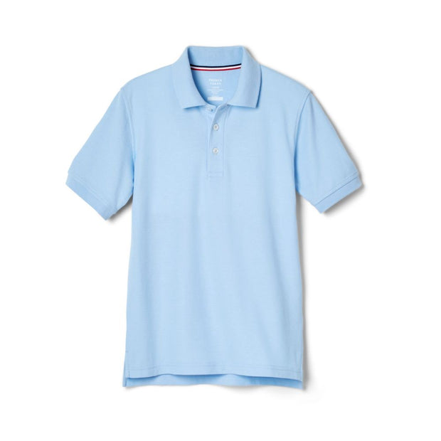 French Toast Unisex Youth Short Sleeve Pique Polo - Light Blue