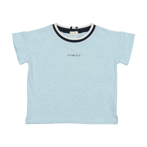 Lil Legs Boxy T-Shirt - Light Blue Heather