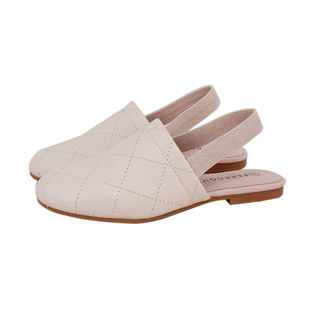 Perroquet Quilted Leather Sling Backs - Pink