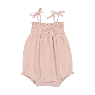 Lil Legs Smocked Romper - Pink