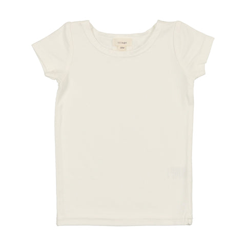 Lil Legs Bamboo T-Shirt Short Sleeve - Winter White