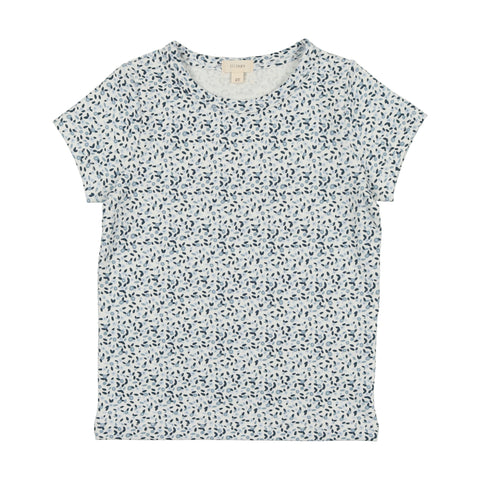 Lil Legs Short Sleeve T-Shirt - Blue Floral