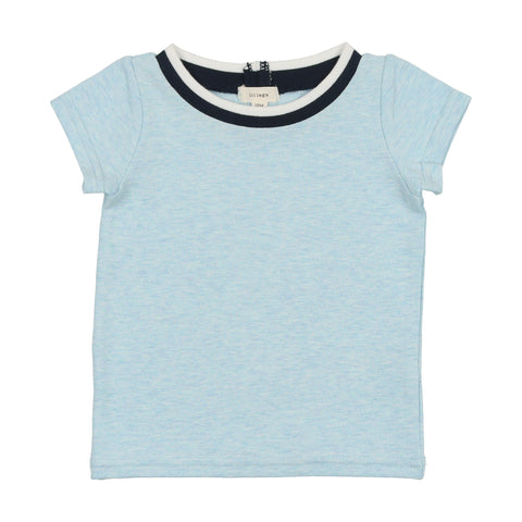 Lil Legs Short Sleeve T-Shirt - Light Blue Heather