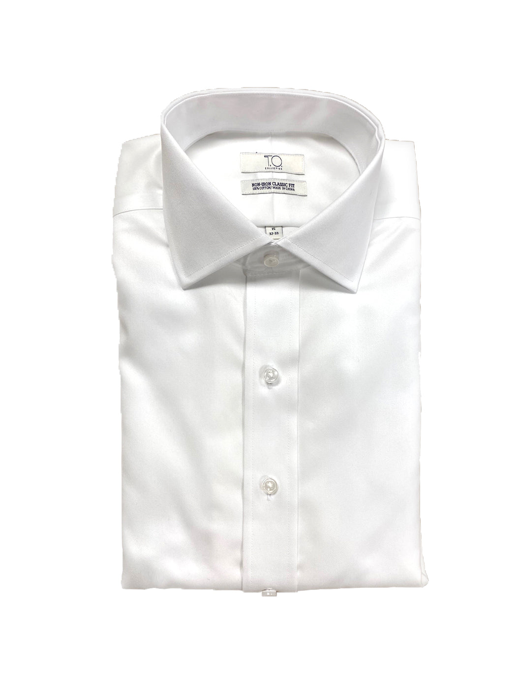 T.O. Collection Purple Label Mens 100% Non-Iron Cotton Dress Shirt