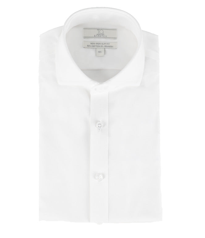 T.O. Collection Mens Stretch Dress Shirt - Long Sleeve, Slim / 32/33 / 14.5 T.O. Collection Mens Stretch Dress Shirt - Long Sleeve, Slim / 32/33 / 14.5