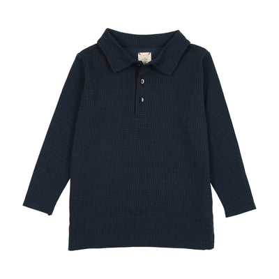 Analogie Tiny Check Polo - Blue