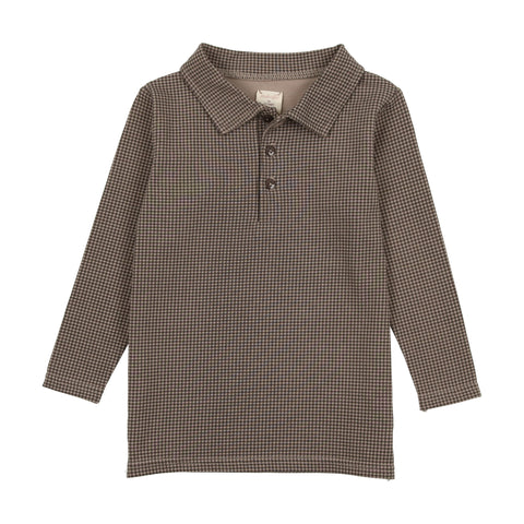 Analogie Tiny Check Polo - Brown