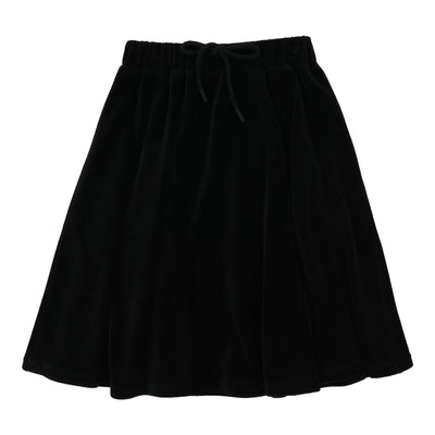 Lil Legs Velour Circle Skirt - Black