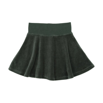 Analogie Velour Circle Skirt - Green