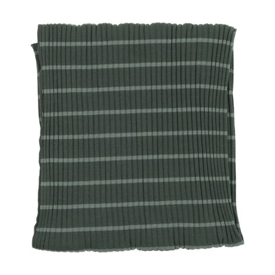 Lil Legs Wid Ribbed Blanket - Green Stripe