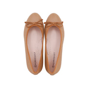 Perroquet Shoes Leather Ballet Flats - Camel