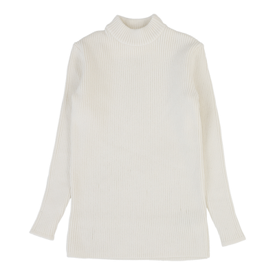 Lil Legs Knit Mockneck - Cream