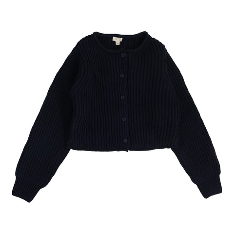 Lil Legs Knit Cardigan - Navy