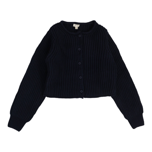 Lil Legs Knit Cardigan - Navy