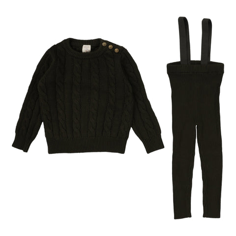 Analogie Boys Knit Set - Olive