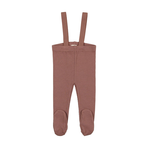 Lil Legs Suspender Leggings - Mulberry